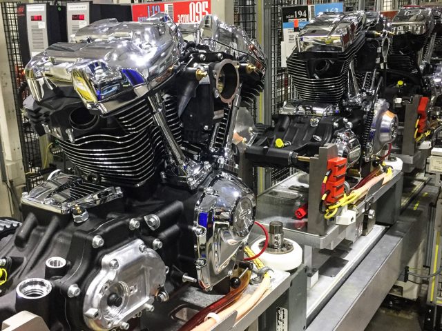 Motorproducent Harley-Davidson assembly line
