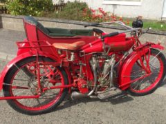 Indian 7hp Big Twin Motorcycle Combination 1915