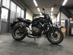 Yamaha MT-07 met Akrapovic-uitlaat