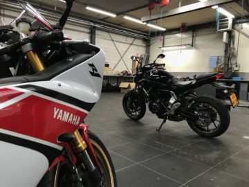 Yamaha MT-07 met Akrapovic-uitlaat