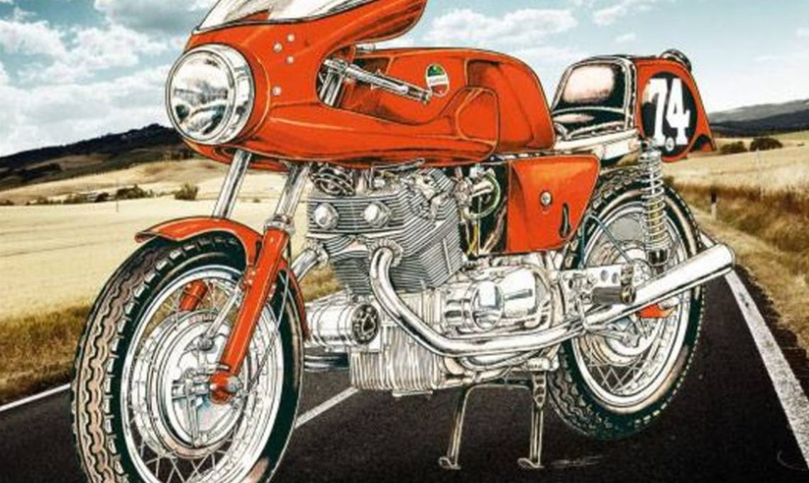 MotorRAI in Miniatuur - Laverda 750 Competition van Heller